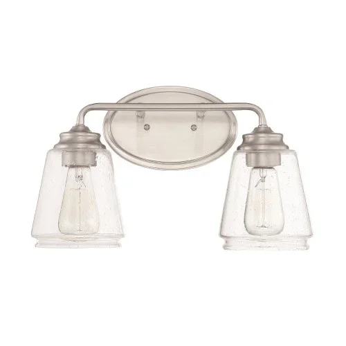 2-Light Vanity Brushed Nickel (670|2462-BN)