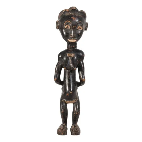 African Carved Wooden Figurine, Early 20th Century