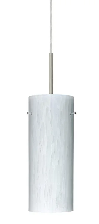 Besa Stilo 10 LED Pendant Carrera Satin Nickel 1x9W LED (127|1JC-412319-LED-SN)