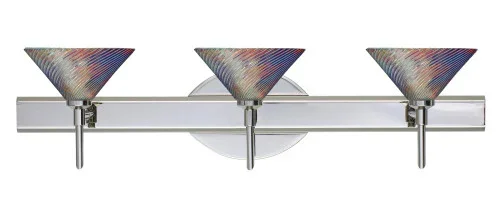 Besa Wall Swirl Chrome Dicro Swirl 3x5W LED (127|3SW-550493-LED-CR)