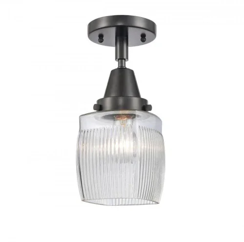 Colton – 1 Light – 6 inch – Matte Black – Flush Mount (3442|447-1C-BK-G302-LED)