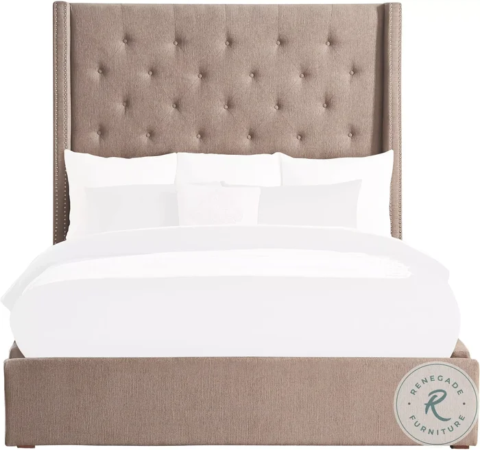 Fairborn Brown Full Upholstered Platform Bed
