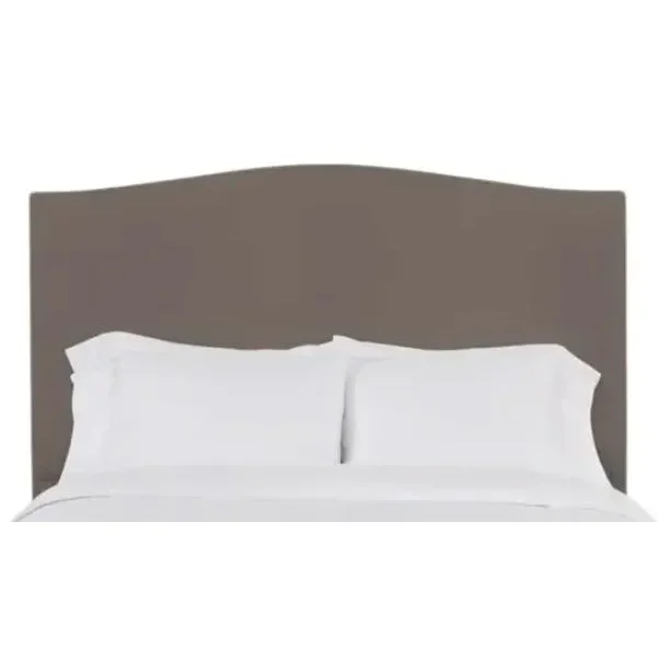 Hazel Full/Double Headboard, Mushroom Velvet