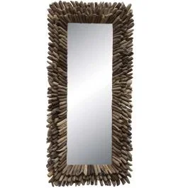 Large Driftwood Framed Mirror