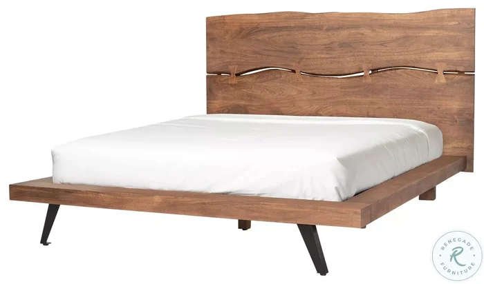 Madagascar Brown Queen Platform Bed