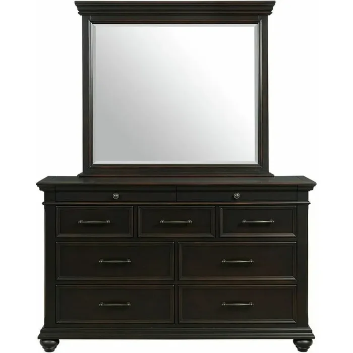 Slater Dresser & Mirror – Black SR800DR+MR
