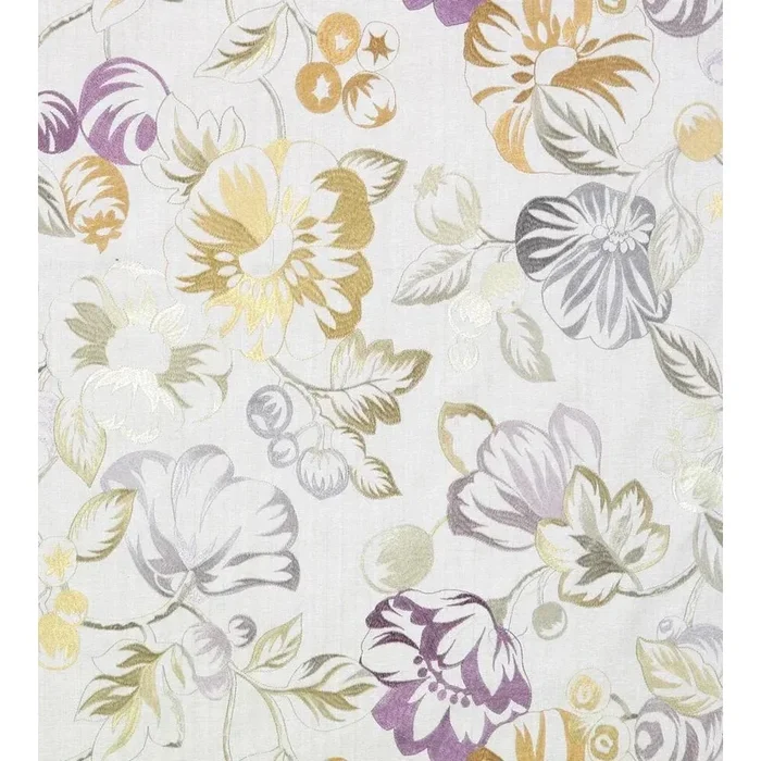 The House of Scalamandré Mostar Fabric, Grey/Purple