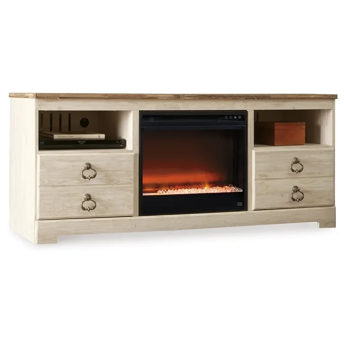 Willowton 64″ TV Stand with Electric Fireplace W267W10